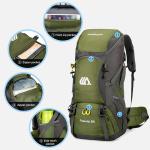50L Travel Backpack Camping Men Large Hiking Bag Tourist Rucksack Waterproof Outdoor Sports Climbing Mountaineering Bag Luggage