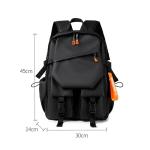 Trend Designer Men's Backpack 15.6 Laptop Backpack with USB Large Capacity Waterproof Travel Bag Simple School Backpacks for Men