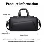 Sports Gym Bag, Large Capacity Handbag,Portable Travel Duffel Bag, Multi-compartment With Shoes Storage,Perfect For Vacation