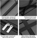 Portable Large Capacity Folding Clothing Storage Bag Hand-Held Duffel Bag Double Zipper Padded Bag Wardrobe Organizer Moving Bag