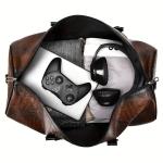 Large Capacity Retro Crocodile-Textured Travel Duffel Bag - Durable Unisex Vacation Luggage,  Versatile Gift for Men & Women