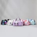 Large Capacity Women'S Nylon Travel Duffel Bag,Weekender Gym Tote with Shoe Compartment, Versatile Sports & Fitness Carry-On