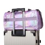 Large Capacity Women'S Nylon Travel Duffel Bag,Weekender Gym Tote with Shoe Compartment, Versatile Sports & Fitness Carry-On