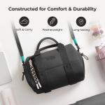 BAGSMART Boston Bag for Women Mini Duffel Shoulder Crossbody Bag Waterproof with Wet Pocket Gym Travel Daily Beach Weekender