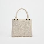 Pearl Mini Duffel HandBag, Women's Crossbody Bag with Chains, Fashionable Small Tote Bag Ladies Luxury Designer Bags