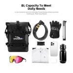 ADV Motorcycle Crash Bar Bag 8L*2pcs Bumper Duffel Side Bags with Shoulder Strap Luggage Dry Tool Carry PVC Travel Hiking