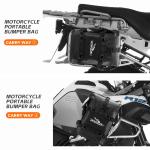 ADV Motorcycle Crash Bar Bag 8L*2pcs Bumper Duffel Side Bags with Shoulder Strap Luggage Dry Tool Carry PVC Travel Hiking