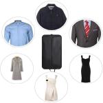 Hanging Clothes Dust Cover Organizer Dress Suit Coat Storage Bag Purple Flower Garment Bags Wardrobe Hanging Clothing Organizers