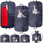 Zipper Clothes Dust-proof Cover Enclosed New Pink Flower Letter Household Garment Protector Fully Cover Bag Hanging Storage Bags