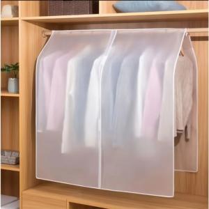 Semi‑Transparent Clothes Dust Cover - Hanging Garment Bag for Closet Storage of Coats & Suits