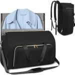 Travel Suit Bag Convertible Garment Bag Wearable Folding Storage Hanging Clothes Bag Crossbody Convertible Backpacks