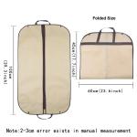Dustproof Clothes Covers Waterproof Cover Coat Suit Organizer Protector Cream Hanging Garment Bags Garland Letter Pattern Series