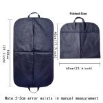 Dustproof Clothes Covers Waterproof Cover Coat Suit Organizer Protector Blue Hanging Garment Bags Garland Letter Pattern Serie