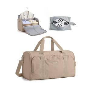 Garment Bag Duffle Bag for Travel Convertible 2 in 1 Suit Bag for Hanging Clothes Carry on Travel Bag with Shoes BagShoulder St