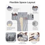 Garment Bag Duffle Bag for Travel Convertible 2 in 1 Suit Bag for Hanging Clothes Carry on Travel Bag with Shoes BagShoulder St