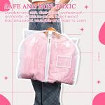 pcs Garment Bags for Dance Costume Clothing Bags Hanging Clothes Clear Dance Garment Carrier for Dancers with 5 Zipper Pockets