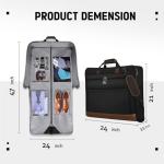 Suit Garment Bag for Travel Large Garment Bags for Hanging Clothes Travel Foldable Suit Carrier with Shoulder Strap For Busines