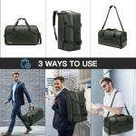 Garment Bags for Travel45L Carry on Convertible Garment Duffle bag for Men Women - 3 in 1 Hanging Suit Travel Bag with Shoulder