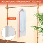 Clear Garment Bags for Hanging Clothes48in Dress Clothing Suit Bags Coat for Sweater Closet Storage Dress Hanging Garment Trans