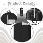 Garment Bag Suit Bag for Men Foldable Business Garment Cover Hanging Clothes Bag for Wardrobe Tuxedos Dresses Uniform