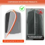 Clear Garment Bags for Hanging Clothes48in Dress Clothing Suit Bags Coat for Sweater Closet Storage Dress Hanging Garment Trans