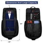 Garment Bag Travel Suit Bag Large 40-Inch Carry on Bag Up to 3 Suits2 in 1 Hanging Luggage Bags Fits 15.6Inch Laptop