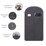 - 43" Garment Bags for Hanging Clothes Suit Bags for Men Travel with Car Garment Bags for Storage with Handle Clear Window and