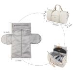Convertible Carry on Garment Bag for Women Garment Bags for Travel with Shoe Pouch 2 in 1 Hanging Suitcase Suit Bag for Women T