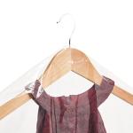 Clear Plastic Garment Bag - Dress Bags for Gowns and Dry Cleaner Covers - Hanging Clothes Organizer and Clothes Storage - 21 x