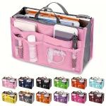 Multifunctional Bi-fold Storage Bag Double Zipper Large Capacity Storage Arrangement Makeup Toiletries Large Classification Bag
