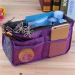 Multifunctional Bi-fold Storage Bag Double Zipper Large Capacity Storage Arrangement Makeup Toiletries Large Classification Bag