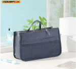 HOMEFISH Multi Functional Large Capacity Makeup Bag Portable Double Zipper Toiletries Travel Storage Bag Mommy Bag Multi Pocket
