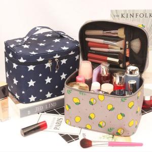 Waterproof Portable Women Makeup Bag High Capacity Toiletries Organizer Storage Cosmetic Cases Zipper Wash Beauty Pouch Travel