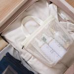 Mesh Makeup Toiletry Storage Bags Handbags Portable Travel Washing Body Shower Tools Organizer Hanging Cosmetic Organizer Pouch