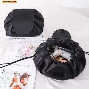 Homefish Women Drawstring Cosmetic Bag Travel Storage Makeup Bag Organizer Female Pouch Portable Waterproof Toiletry Beauty Case