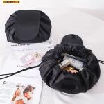 Homefish Women Drawstring Cosmetic Bag Travel Storage Makeup Bag Organizer Female Pouch Portable Waterproof Toiletry Beauty Case