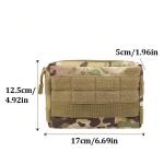 Outdoor EDC Hunting Tatical Molle Pouch Waist Pack Coin Cell Phone Bag Nylon Portable Men Toiletry Bag Clutch Outdoor