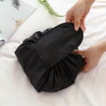 Homefish Women Drawstring Cosmetic Bag Travel Storage Makeup Bag Organizer Female Pouch Portable Waterproof Toiletry Beauty Case