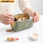 HOMEFISH Women Cosmetic Bag Solid Color Korean Style Makeup Bag Pouch Toiletry Bag Waterproof Makeup Organizer Case Luxury Bag