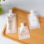 5Pcs Travel Bottles Empty Squeeze Bag Refillable Lotion Dispenser Bag Shampoo Toiletries Liquid Cosmetic Container Storage Pouch