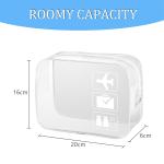 1pc Clear Toiletry TSA Approved Travel Bag Travel Carry On, Airport Aviation Accessories Compliant Bag, Quart Size Women's and M