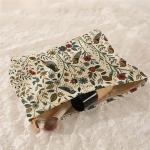 1pc Cosmetic Bags Branch Bird Pattern Women's Makeup Bag Corduroy Cosmetic Storage Bag Portable Commuting Travel Toiletry Bag