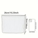 1pc Cosmetic Bags Branch Bird Pattern Women's Makeup Bag Corduroy Cosmetic Storage Bag Portable Commuting Travel Toiletry Bag