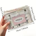 4-Layer PVC Transparent Makeup Bag, Travel Toiletry Organizer & Multi-Purpose Pencil Case for Students