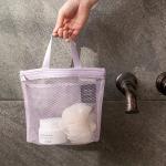 Portable makeup bag Mesh waterproof bath bag Gym bag Sundry storage bag Travel toiletry bag
