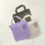 Portable makeup bag Mesh waterproof bath bag Gym bag Sundry storage bag Travel toiletry bag