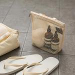 Portable makeup bag Mesh waterproof bath bag Gym bag Sundry storage bag Travel toiletry bag