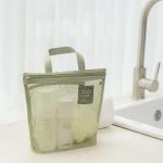 Portable makeup bag Mesh waterproof bath bag Gym bag Sundry storage bag Travel toiletry bag