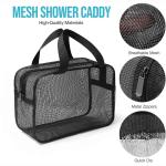 Portable Bathing Bag Mesh Shower Toiletry Pouch Travel Makeup Storage Holder Bathroom Accessories Organizer Beach Bag
