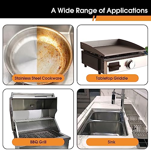 Heavy Duty Grill Cleaner Bricks with Handle - 4 Pack